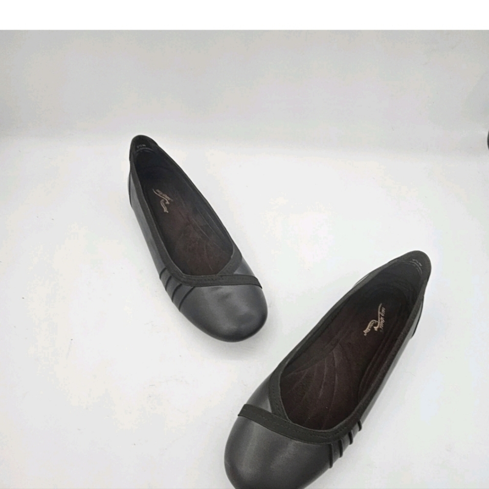 Easy Street Womens Denni Shoes Ballet Flat Slip On Manmade Casual Brown 9.5 W - Picture 10 of 12